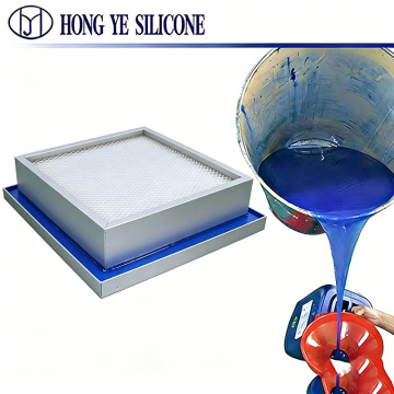 Blue HEPA Liquid Tank Filter Silicone Glue