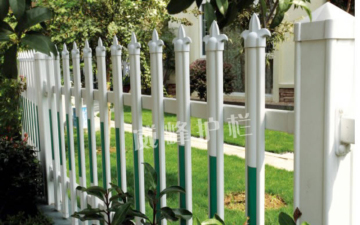 Community Green Belt Facility PVC Fence Guardrail Railing