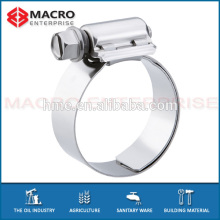 British & English type hose clamps with tube housing