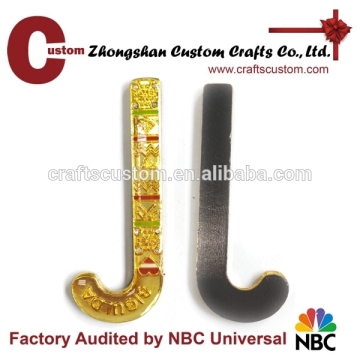 Magnetic label sticker epoxy colorful gold soft enamel magnetic lapel pin