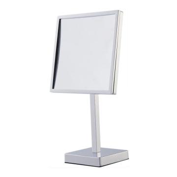 Framed square makeup mirror