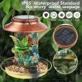 Solar Metal Waterproof Outside Wild Bird Feeders