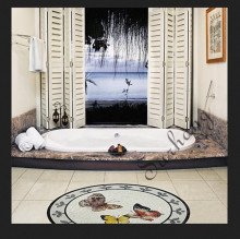 Mosaic mural for floor