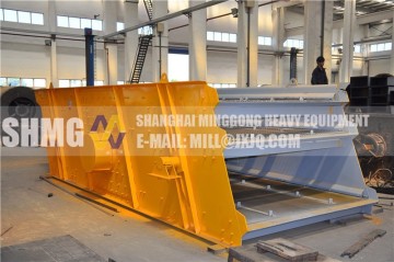 Environmental protection vibrating screen for silica sand