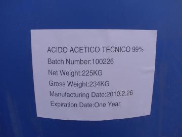 Acetic Acid/ Gaa 99.8%Min Tech Grade Food Grade