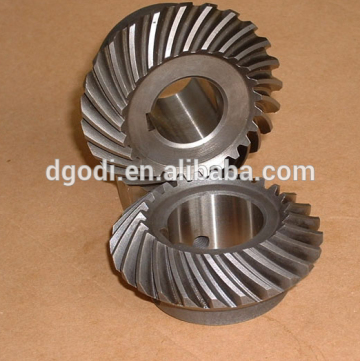 oem precise spiral bevel gear set as motorcycle reverse gear