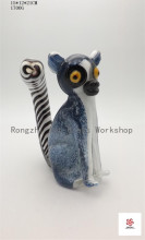 Sitting Squirrel Glass Sculpture