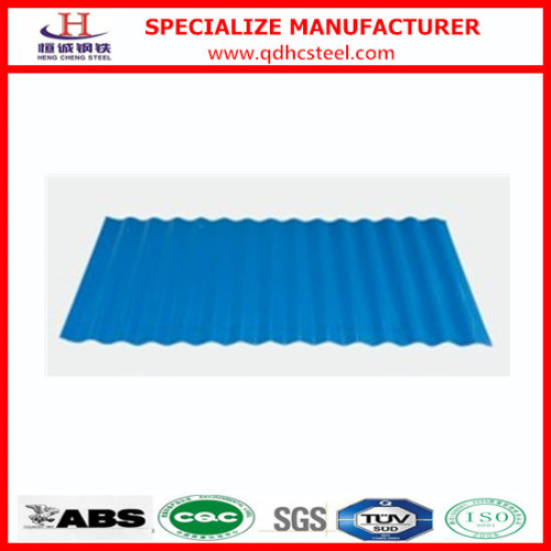 Blue Color Corrugated Steel Roof Tiles
