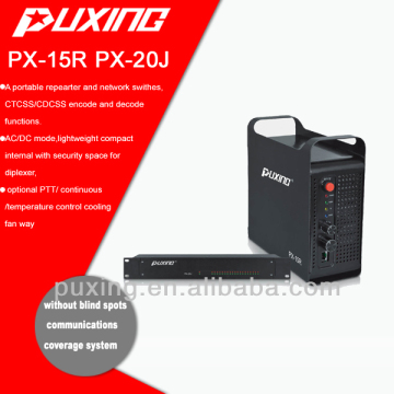 lightweight building systems fast building systems PX-15R communication coverage system portable repeater and network switches