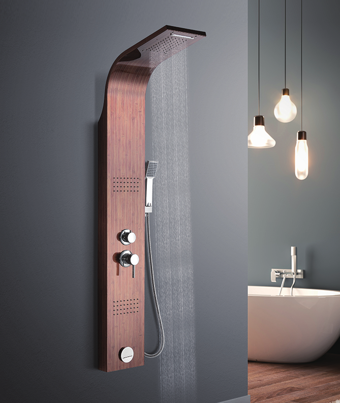 YL-5533 Hot sale stainless steel jet rain shower panel with hand spray