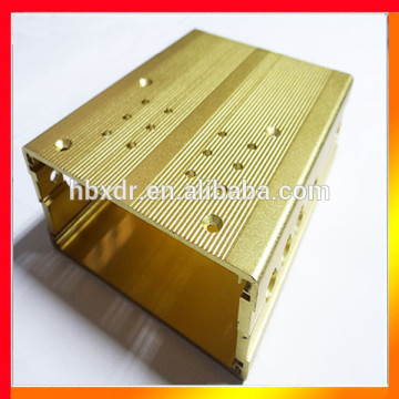 Anodized CNC process custom extruded aluminum box