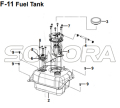 XS175TシンフォニーST 200iスペアパーツ最高品質のF 11燃料タンク