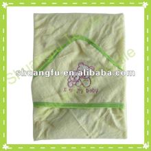 100% cotton embroidery kids hooded blankets