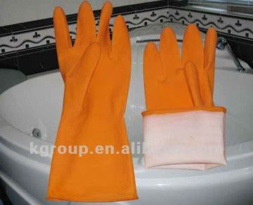 Latex Household Cleaning Gloves Latex Kitchen Gloves