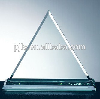 Triangle Glass Trophies Plaque