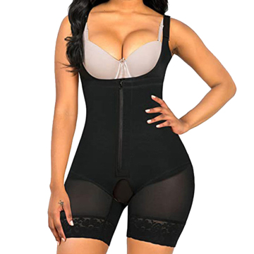 Sexy Tummy-Control Zipper Bodysuit with Butt Lifter