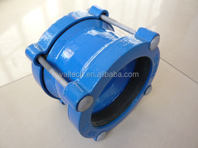 Ductile iron ISO 2531 universal coupling pipe fitting flexible coupling for PVC DI pipe