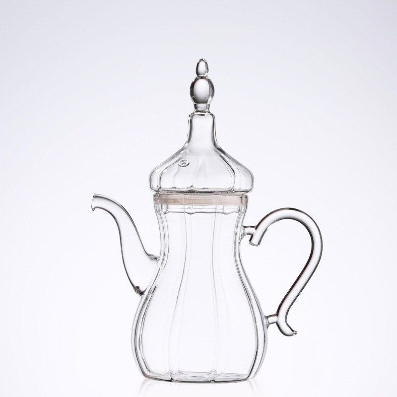 botella de vidrio china juego de té botella de agua personalizada de vidrio tetera de oriente medio