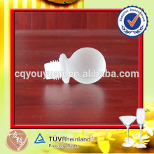 Decorated different size glass bottle caps for wine bottles