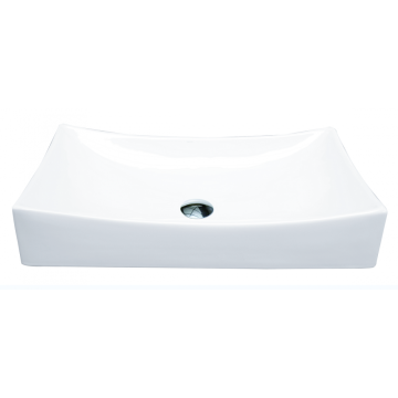 Black White Modern Design Bathroom Ceramic Wash Basin