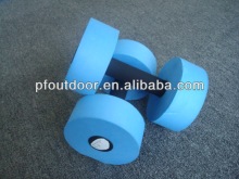 pool dumbbell/ blue eva foam dumbbells/ aqua barbell