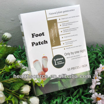 Bamboo vinger detox foot patch/detox slim foot patch/golden detox foot patch