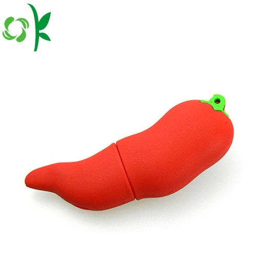 Red Chili Silicone Penutup USB Flash Drive Cover