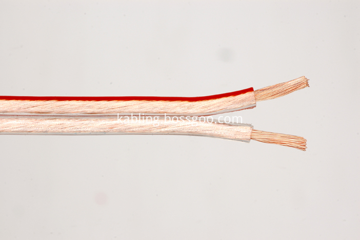 transparent speaker cable with color transparent speaker cable with color