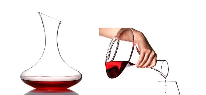 100% Lead-Free Hand Blown Crystal Glass (1800ML) Bella Vino Wine Decanter