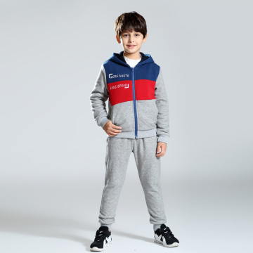 Winter children clothes set boys sport wear sweatshirt hoodies set boy custom fleece hoodies