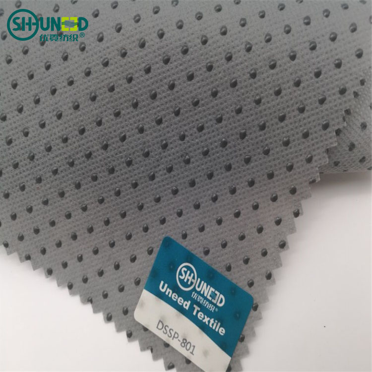 Anti Friction Polypropylene PP Dotted Spunbond Nonwoven Roll Fabric for Home Textile Doghouse Mattress