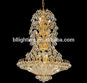 Unique golden brilliant cut crystal chanderlier