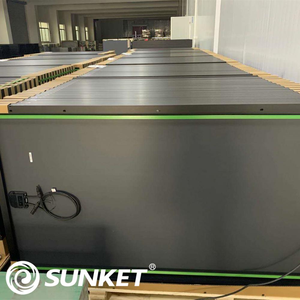 All black solar panels europe stock