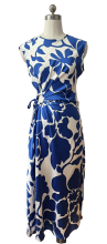 Women's sleeveless print midi dress