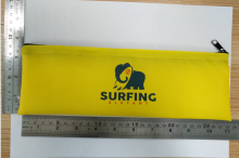 Zip nylon pouch for packaging fitness loop