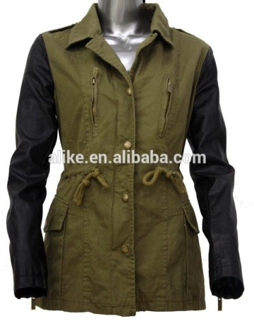 ALIKE jacket for woman spring jacket pu leather jacket