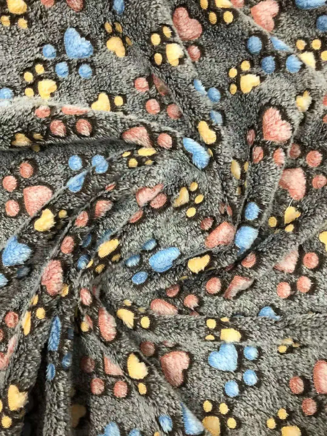 100% Polyester Double Flannel Fleece Fabric