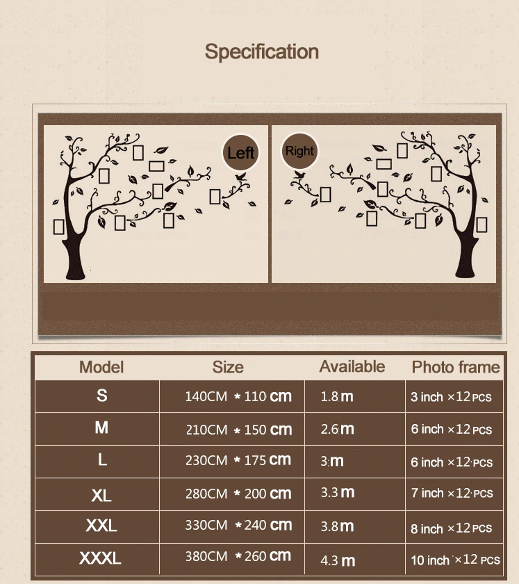 Acrylic Couple Tree Wall Stickers