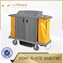 Light Maid Trolley Plastic Hotel Housekeeping Cart