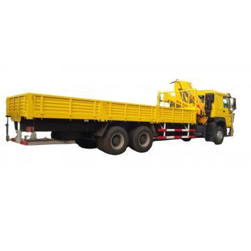 شاحنة بضائع 6 × 4 12 طن مثبتة برافعة