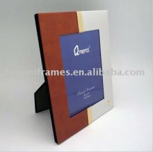 metal photo frame with PU leather