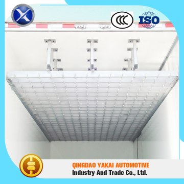 Fixed parts truck body for fresh meat hook transportation