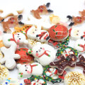 Ultime decorazioni natalizie Resina Gingerbread Man Flat Back Jingle Bell Accessorio Holiday Ornament fai da te