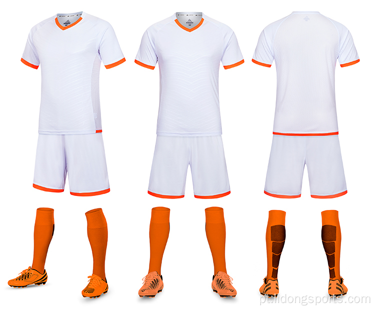 Camisa de camisa de futebol conjunto de uniformes de futebol retrô personalizados