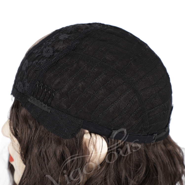Shoulder Length Cheapest Top Quality Wholesale Glueless Bob Curly Wave Short Ombre Grey Synthetic U Part Lace Front Wig