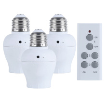 RF433.92MHZ E26/E27 Screw Type Plastic Lamp Socket Remote Control