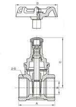 Brass Gate Valve Locking Arrangement
