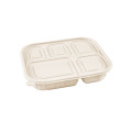 Biodegradable Corn Starch Multi-Cell Container with Lid