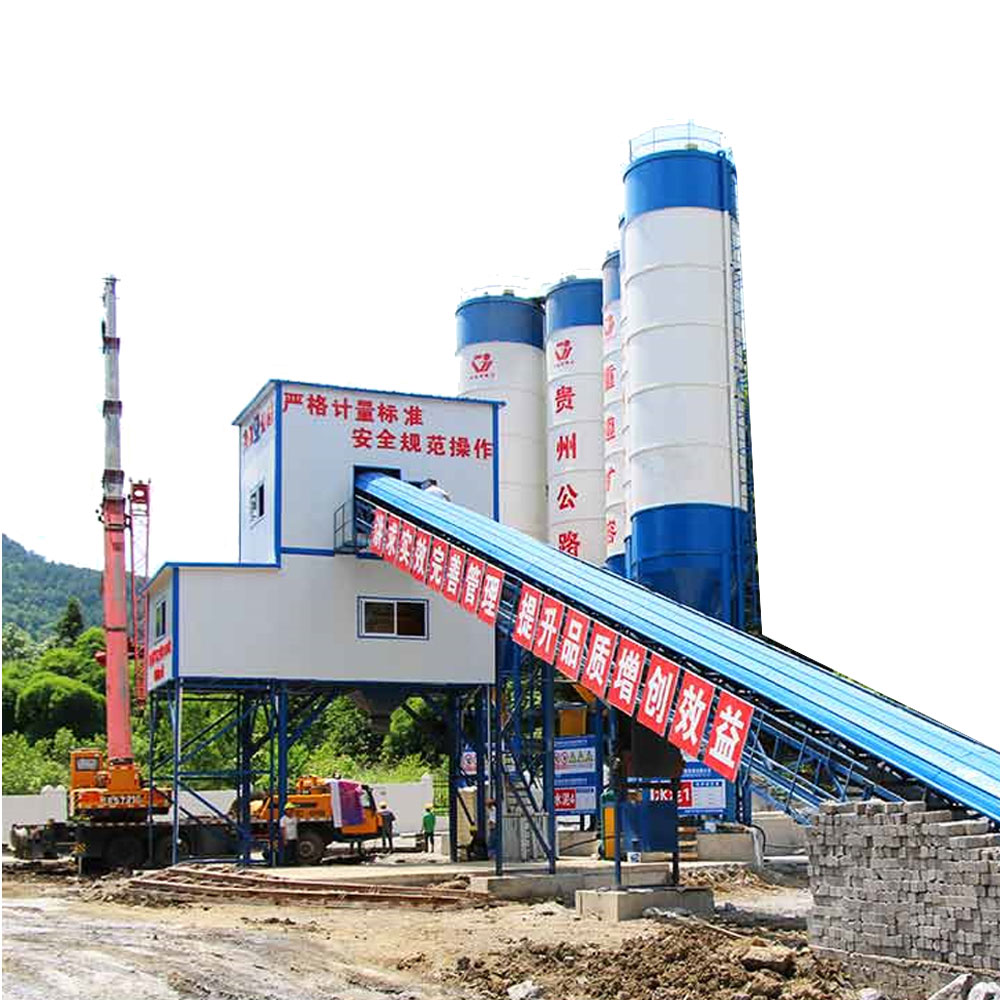 New construction use advanced 60m3/h concrete batching plant