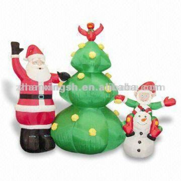 2015 christmas decorations inflatable Santa Claus, Inflatable Chrismas tree
